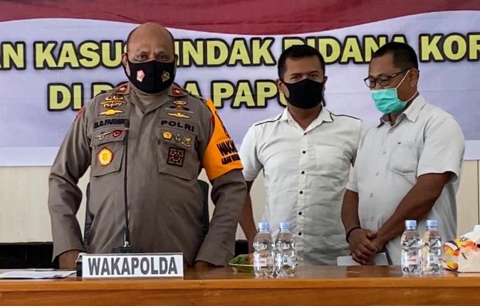 Cap : Wakapolda Papua Brigjend Pol Mathius D Fakhiri